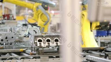 自动化机械臂汽车生产线